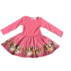 MOLO size 80 Candi fluffy puppies dress 12 months